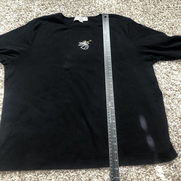 carolyn taylor long sleeve size 2X angle logo black - Picture 6 of 8